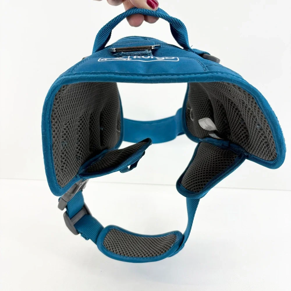 Kurgo Townie Blue Dog Harness Size M 25-50LBS‎ Blue Mesh Padded Adjustable